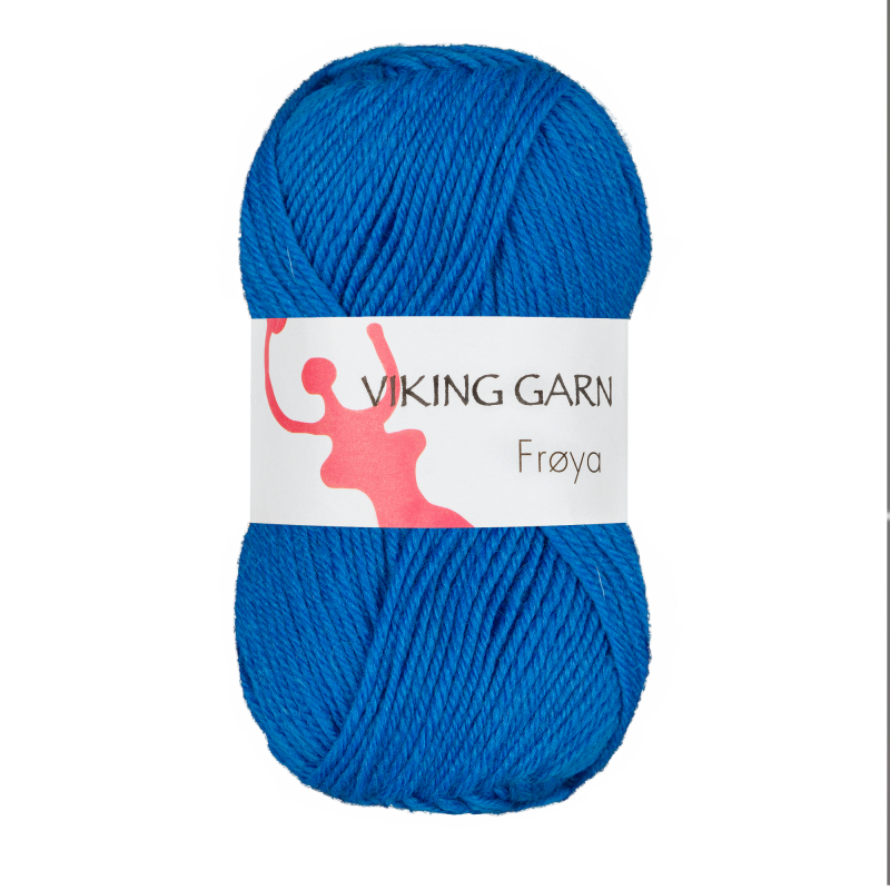 Viking Frøya - 224 Kongeblå, Uld/nylon, fra Viking