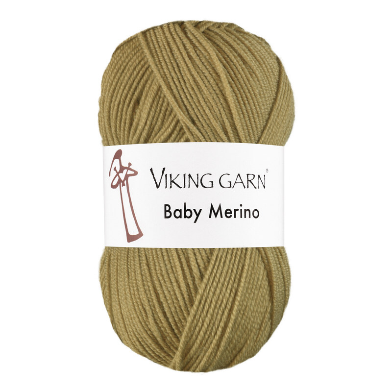 Viking Baby Merino - 241 Kakigrøn, Merinould, fra Viking