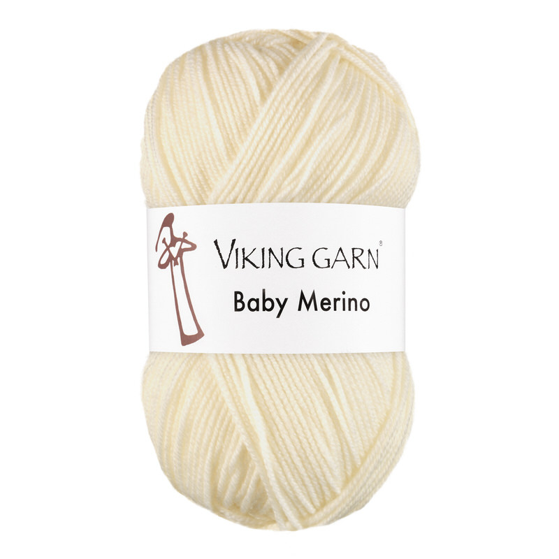 Viking Baby Merino - 202 Natur, Merinould, fra Viking