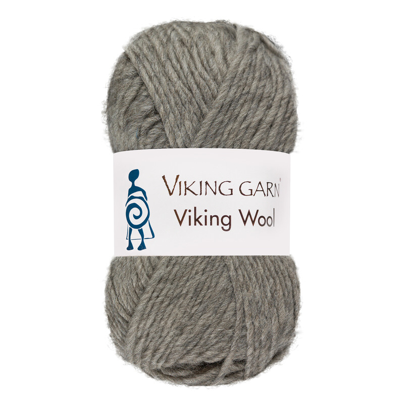 Viking Wool 513 Lys grå, Uldgarn, fra Viking