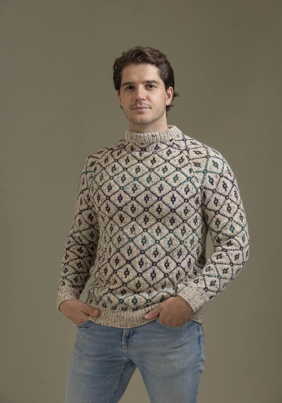 "Vintage" Genser - Viking Design 2338-6A Kit - XS-XXXL - Viking Eco Highland Wool, fra Viking