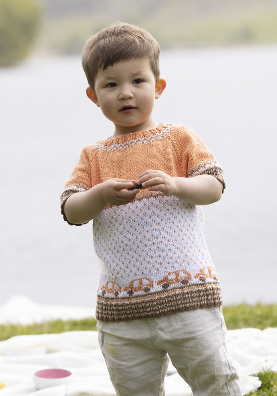 "Bil" T-shirt- Viking Design 2323-3 Kit - 1 - 8år - Viking Bambino, fra Viking