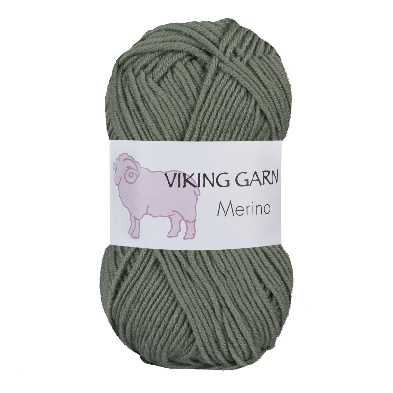 Viking Merino 839 Grågrøn, Merinould, fra Viking