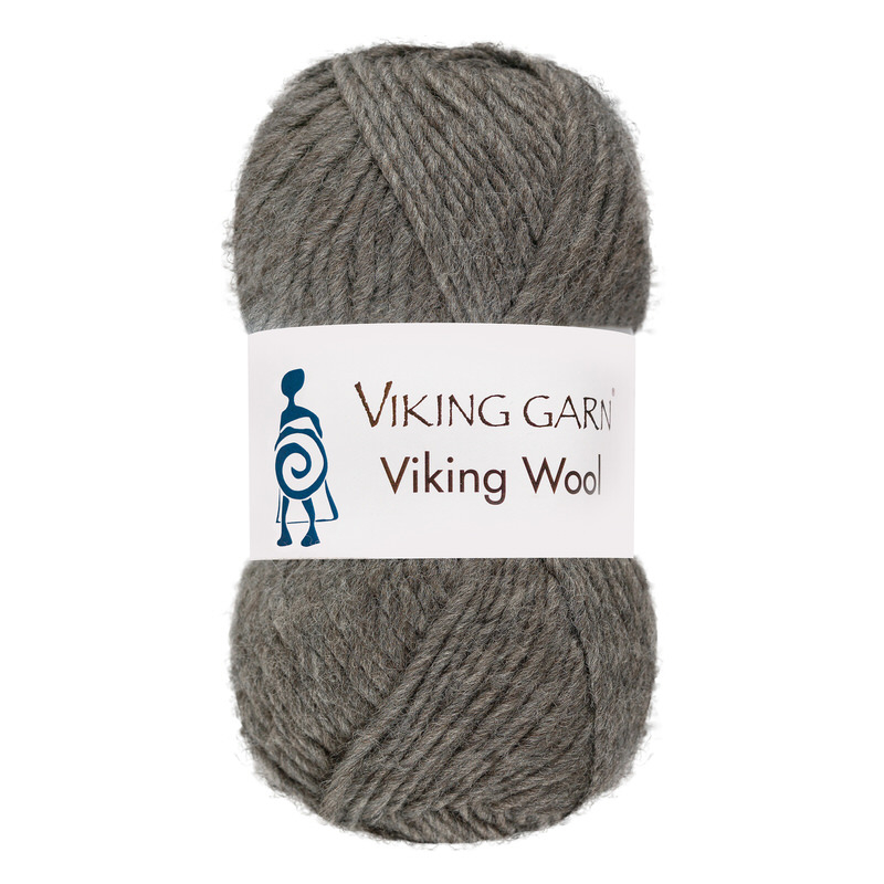 Viking Wool 515 Grå, Uldgarn, fra Viking