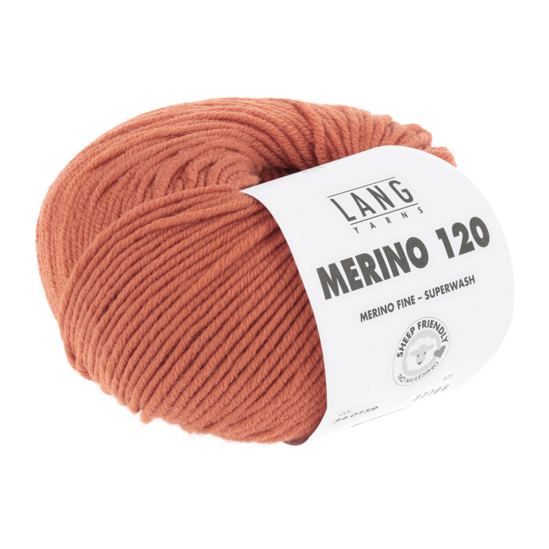 Lang Yarns Merino 120 - 0159, Merinould, fra LangYarns