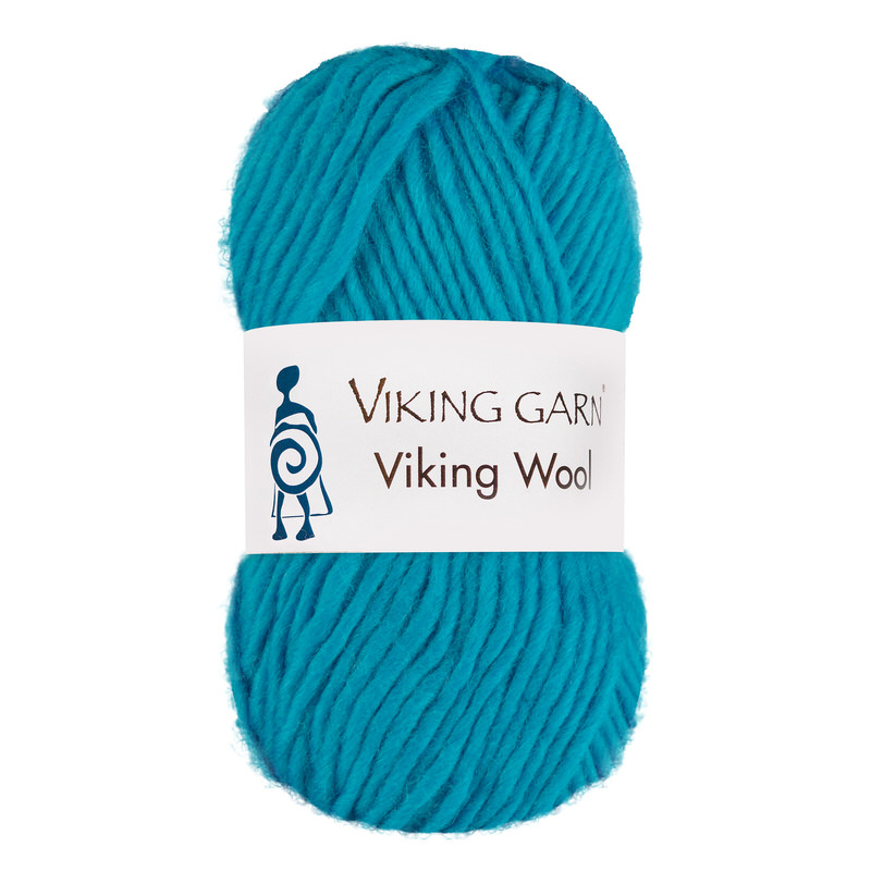Viking Wool 528 Mørk turkis, Uldgarn, fra Viking