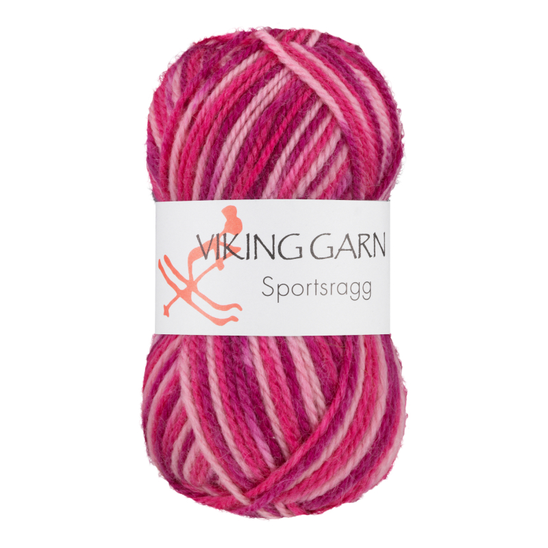 Viking Sportsragg - 564 Multi rosa, Uld/Akryl/Nylon, fra Viking