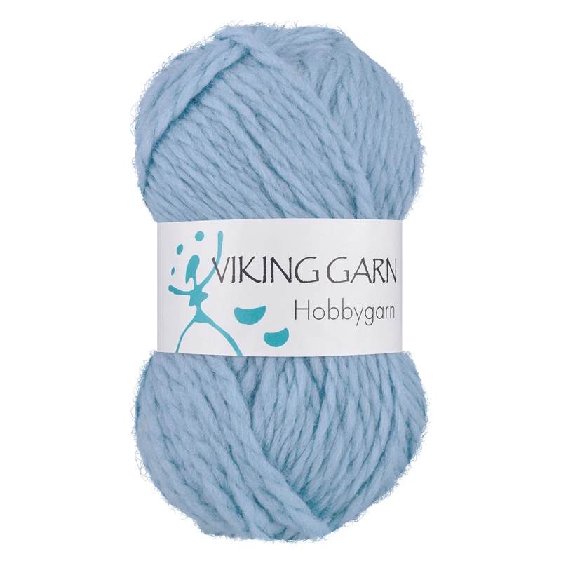 Viking Hobbygarn 920 Lys blå, Uldgarn, fra Viking