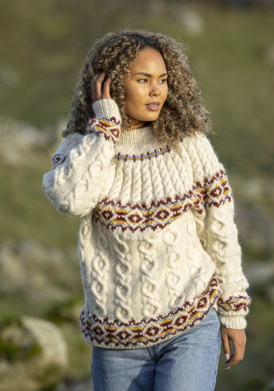 "Breidablik" genser - Viking Design 2601-4 Kit - S-XL - Viking Wool, fra Viking