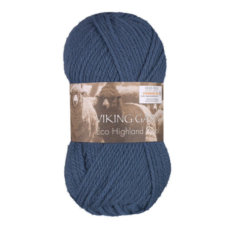 Viking Eco Highland Wool 222 Lys jeansblå, Uldgarn, fra Viking