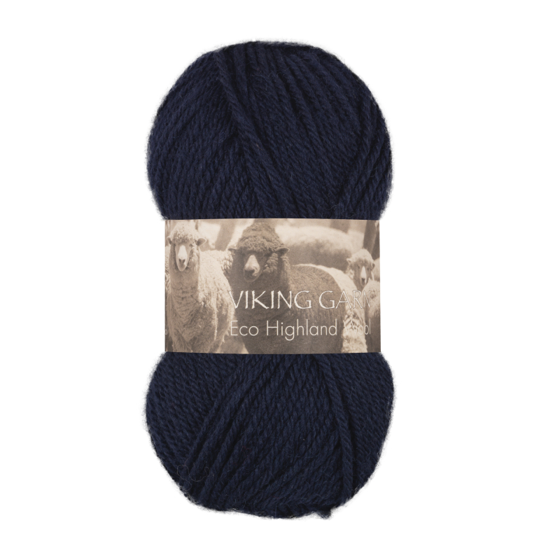 Viking Eco Highland Wool 226 Marine, Uldgarn, fra Viking