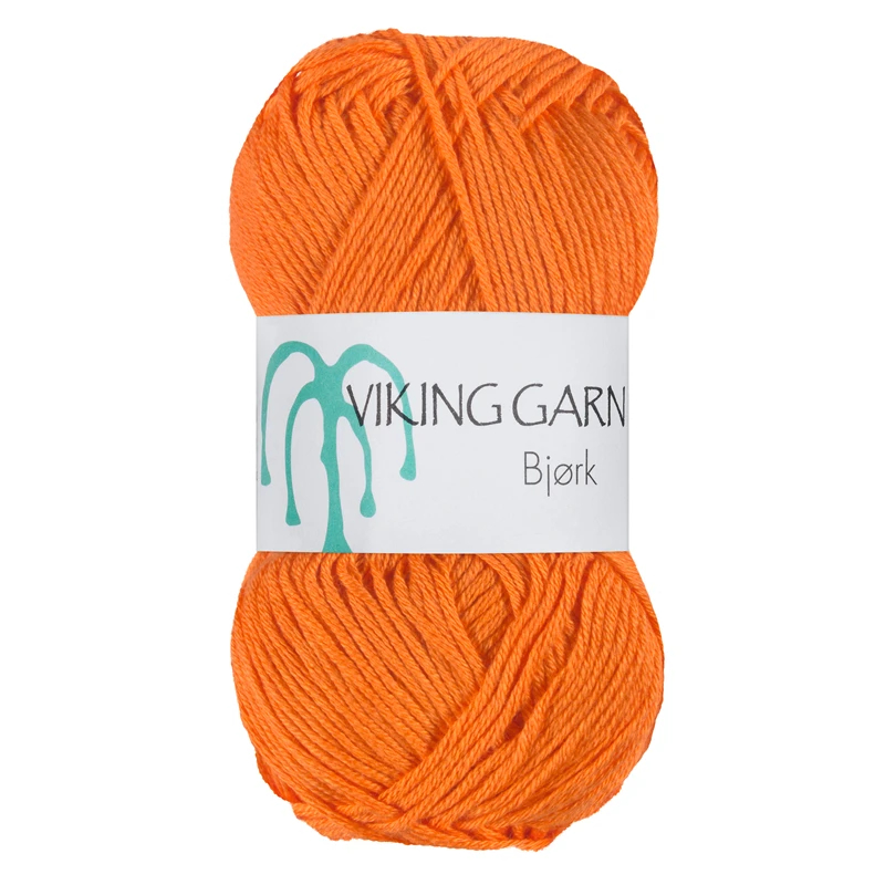 Viking Bjørk - 553 Stærk Orange, Blandingsgarn, fra Viking