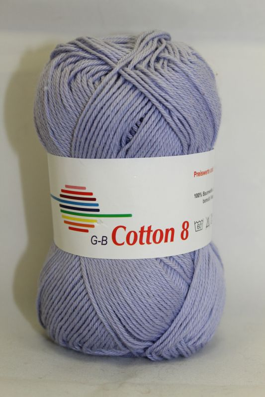 G-B Cotton 8/4 - 1435 Lys lilla, Bomuldsgarn, fra G-B Garn