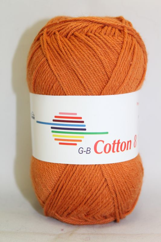 G-B Cotton 8/4 - 1540 Rust, Bomuldsgarn, fra G-B Garn