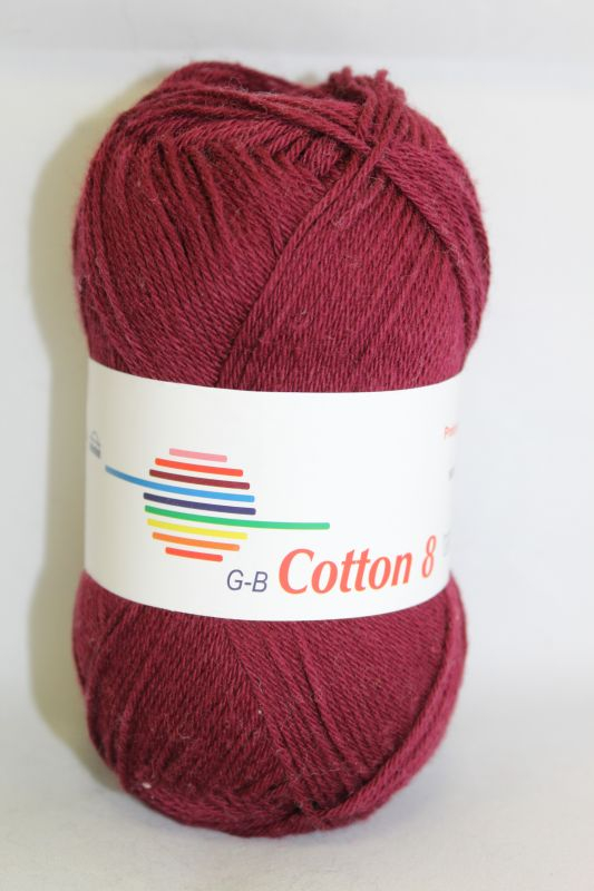 G-B Cotton 8/4 - 1860 Bordeaux, Bomuldsgarn, fra G-B Garn