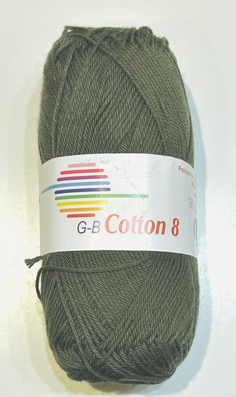 G-B Cotton 8/4 - 4922 Mosgrøn, Bomuldsgarn, fra G-B Garn