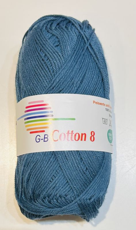 G-B Cotton 8/4 - 1525 Petrol, Bomuldsgarn, fra G-B Garn