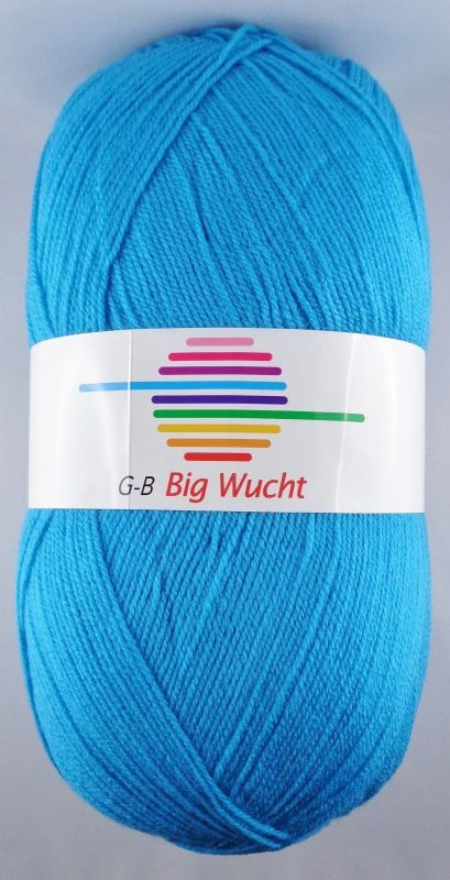 G-B Big Wucht - 1370 Turkis, Akrylgarn, fra G-B Garn