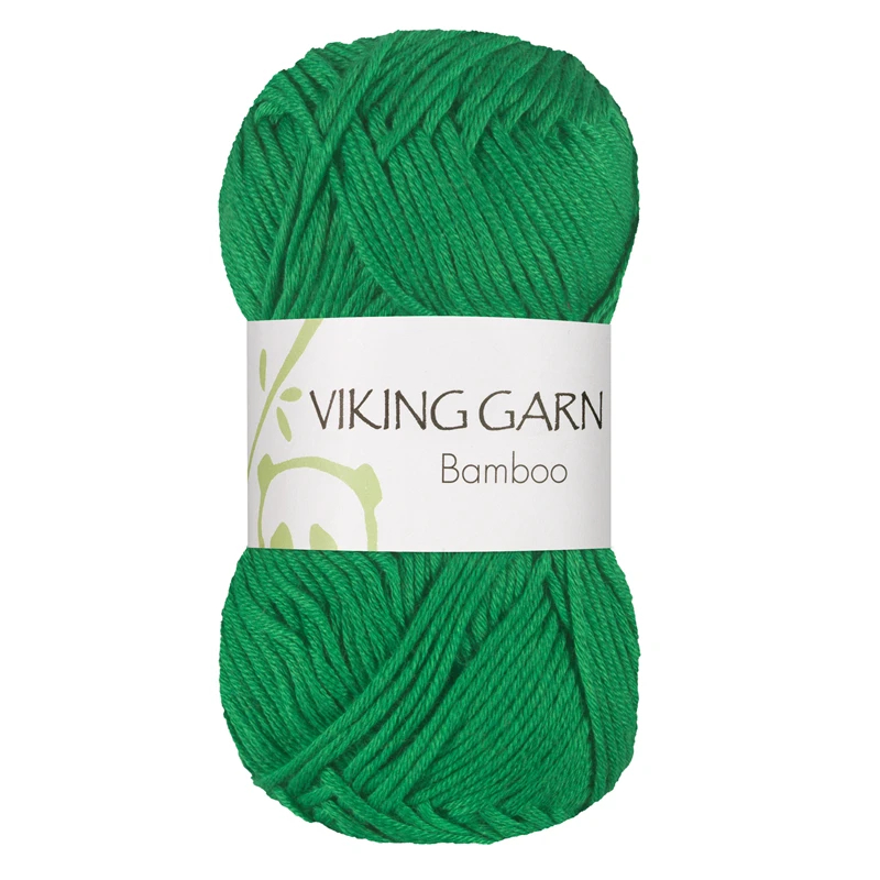 Viking Bamboo - 632 Æblegrønbambusgarn, Bambusgarn/Bomuld, fra Viking