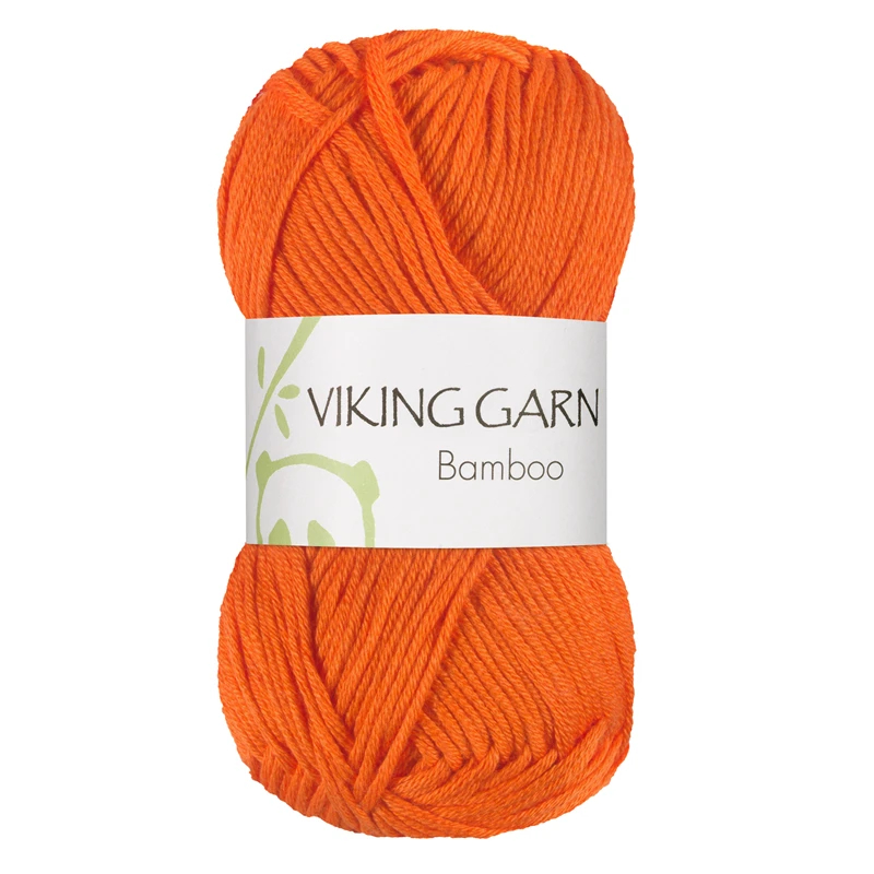 Viking Bamboo - 652 Stærk Orangebambusgarn, Bambusgarn/Bomuld, fra Viking