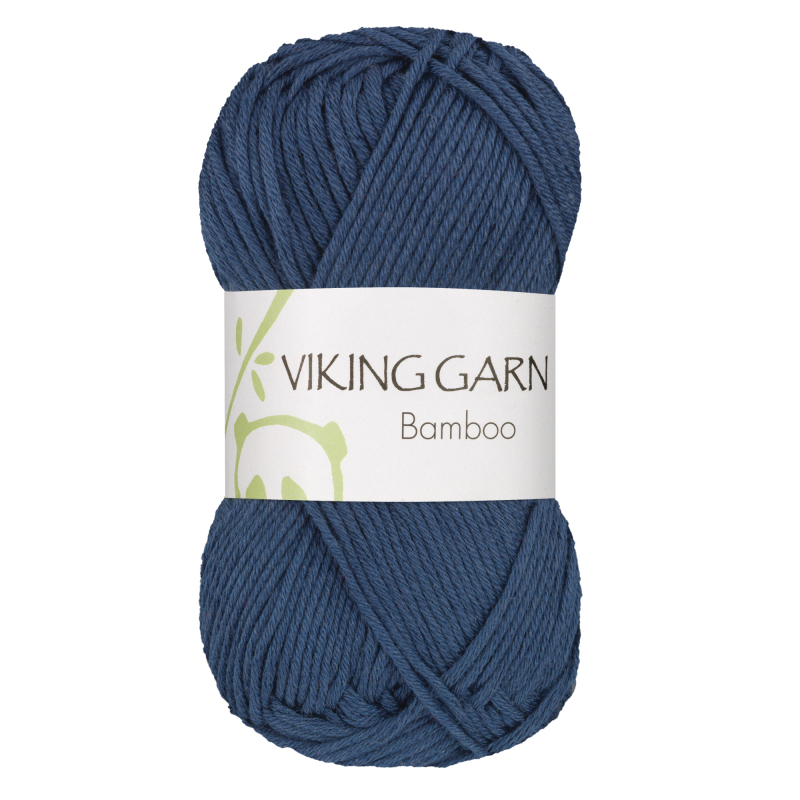 Viking Bamboo - 627 Mørkeblå, Bambusgarn/Bomuld, fra Viking