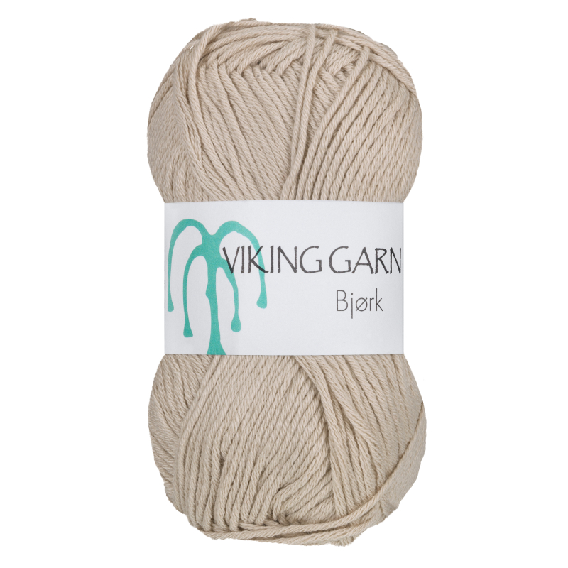 Viking Bjørk - 507 Beige, Blandingsgarn, fra Viking