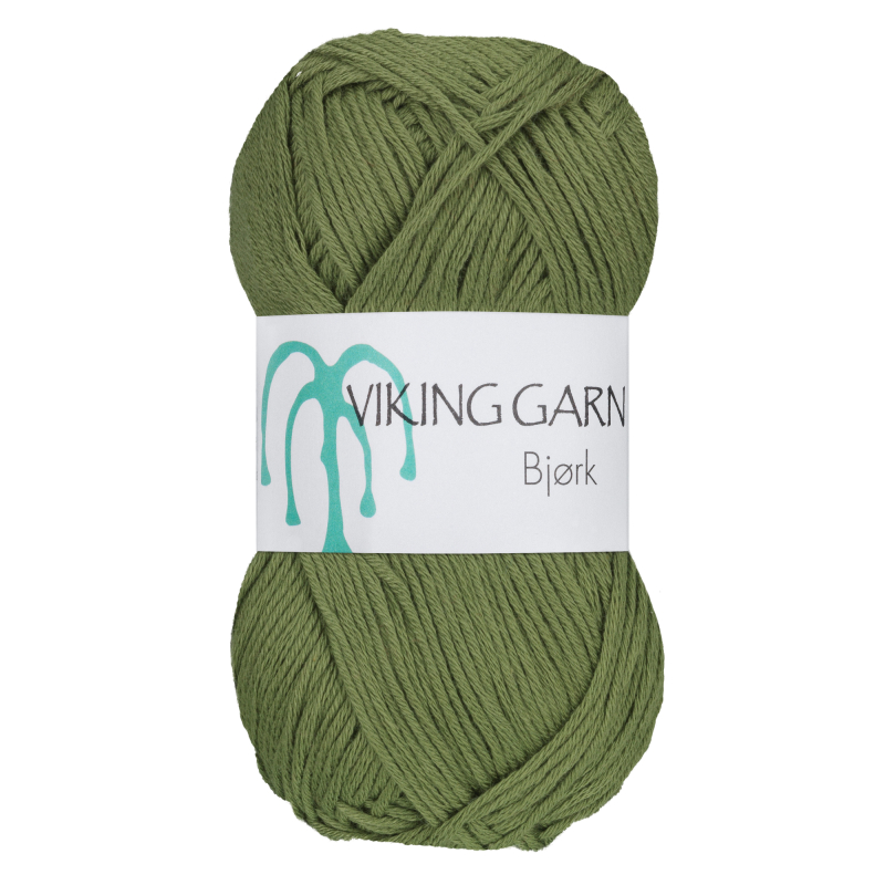 Viking Bjørk - 536 Grøn, Blandingsgarn, fra Viking