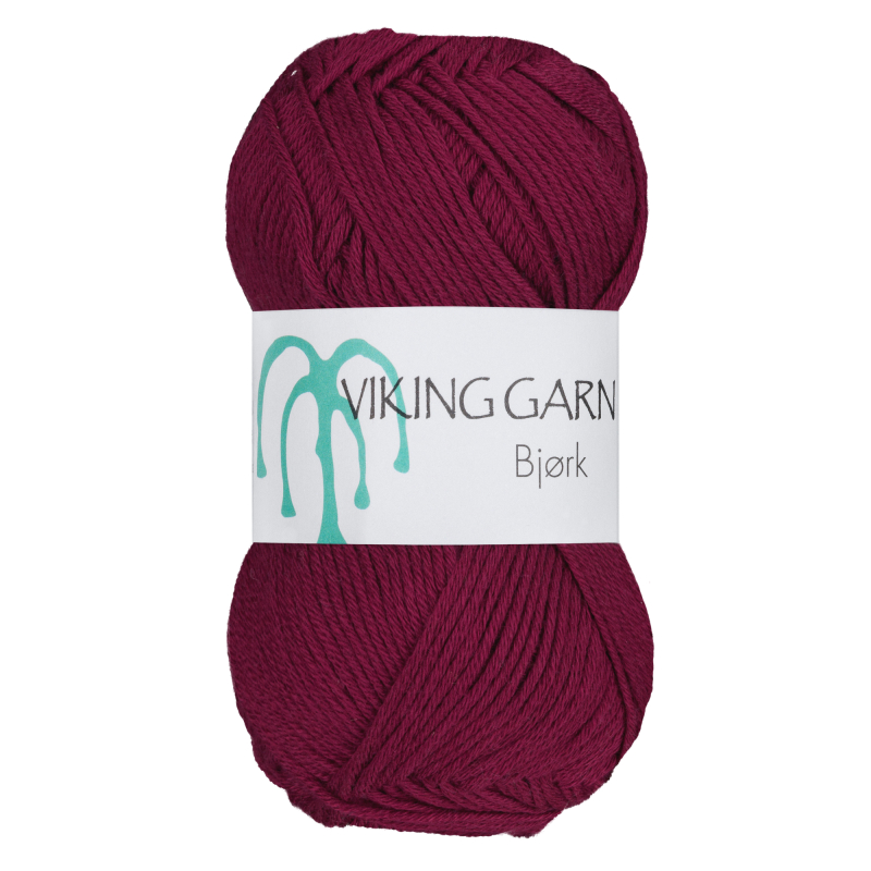 Viking Bjørk - 562 Mørk rød, Blandingsgarn, fra Viking