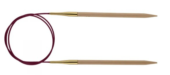 5,0 mm - KnitPro Basix Birch Rundpind 100 cm, fra Knitpro
