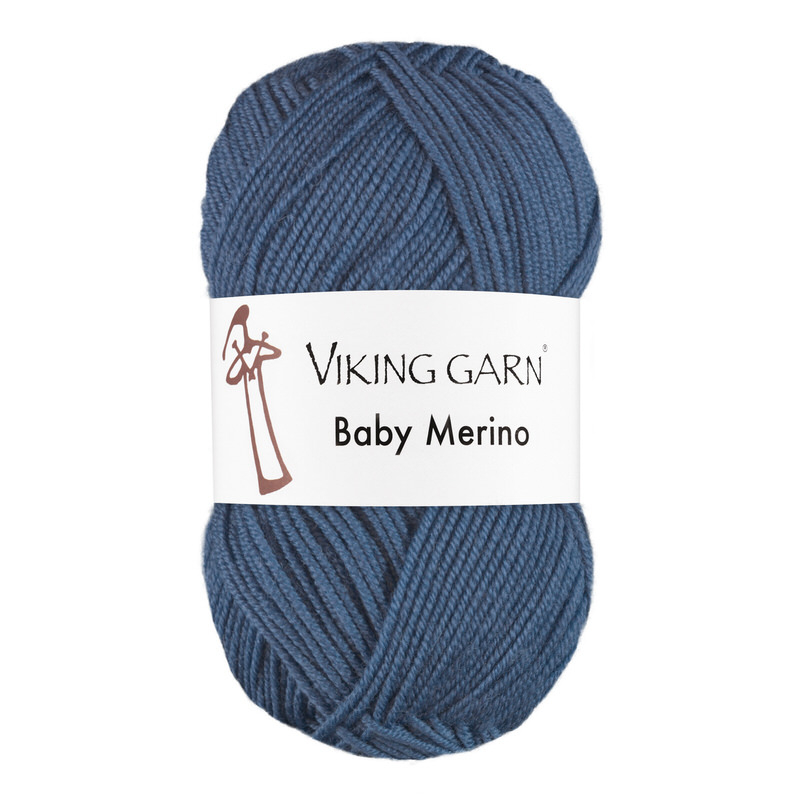 Viking Baby Merino - 225 Himmelblå, Merinould, fra Viking