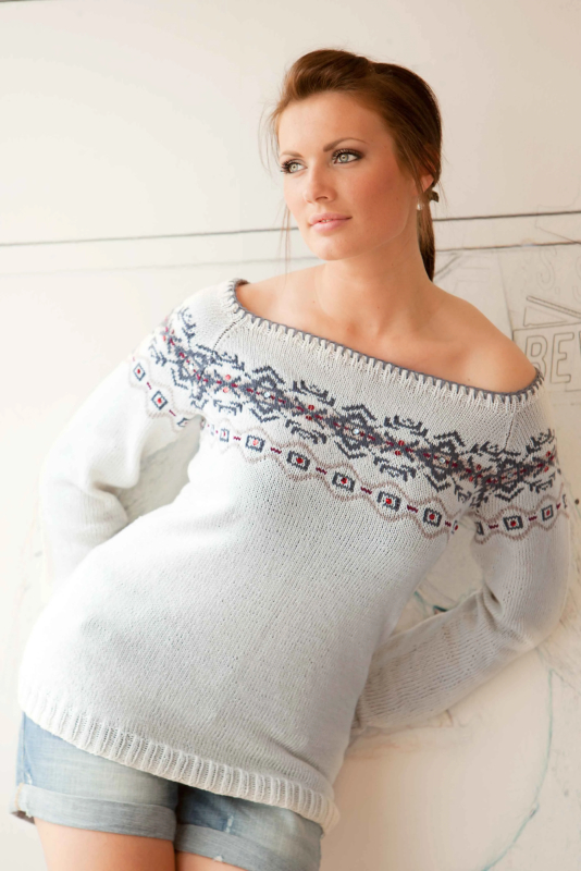 "Genser med raglan" Viking Design 1204-11 Kit - XS-XXL - Viking Bjørk, fra Viking