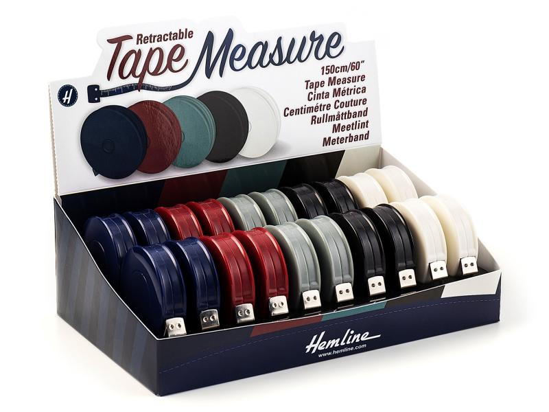 Rullemålebånd 150 cm -  1 stk. i assorteret farve
