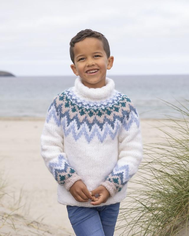 "Kathrine" Genser - Viking Design 1815-1A Kit - 2-12 År - Viking Alpaca Bris, fra Viking