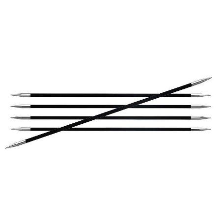 Knitpro Karbonz Strømpepinde 20 cm - 1.25 mm, fra Knitpro