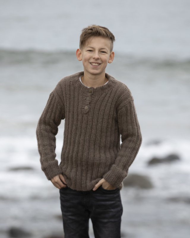 "Leon" Genser - Viking Design 2036-2 Kit - 2-12 År - Viking Alpaca Bris, fra Viking