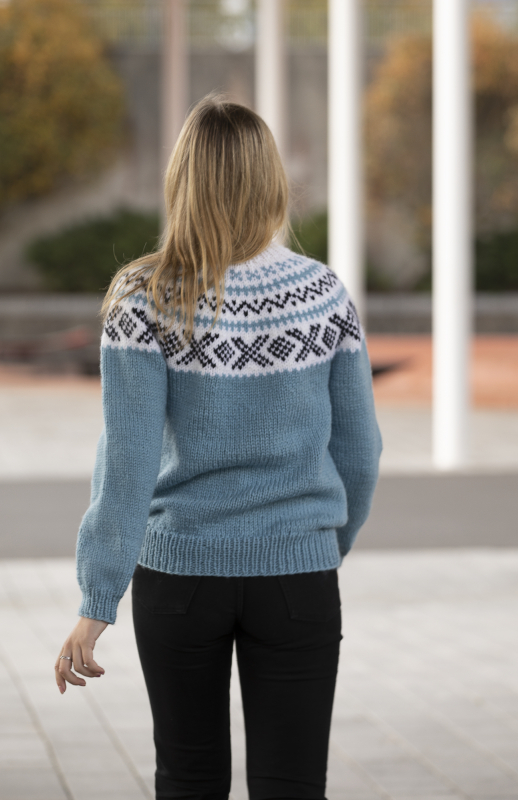 "Miranda" Genser - Viking Design 2135-2 Kit - XS-XXL - Viking Hobbygarn, fra Viking