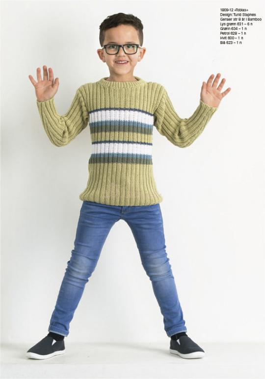 "Tobias" Genser, dreng - Viking Design 1809-12D Kit - 1-12 År - Viking Bamboo, fra Viking