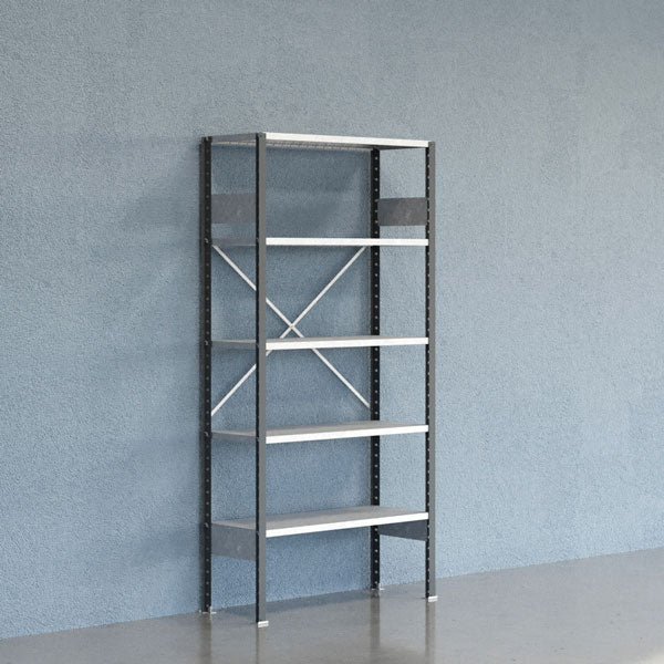 Lagerreol V06 Startsektion 2100x400 mm Åben / Galv