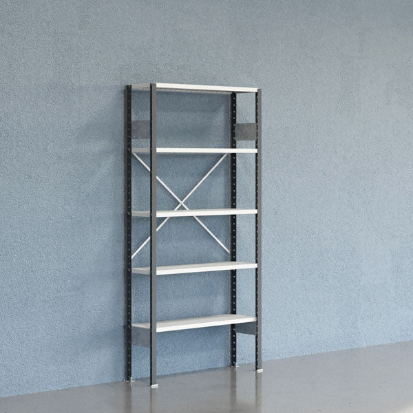 Lagerreol V06 Startsektion 2100x300 mm Åben / 7035