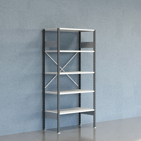 Lagerreol V06 Startsektion 2100x500 mm Åben / 7035
