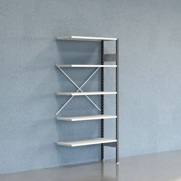 Lagerreol V06 Følgesektion 2100x400 mm Åben / 7035
