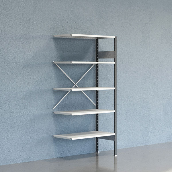 Lagerreol V06 Følgesektion 2100x500 mm Åben / 7035