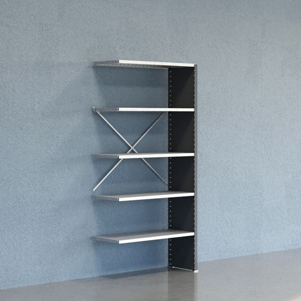 Lagerreol V06 Følgesektion 2100x400 mm Lukket / Galv