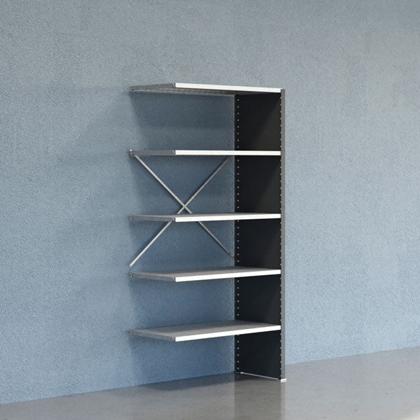 Lagerreol V06 Følgesektion 2100x500 mm Lukket / Galv