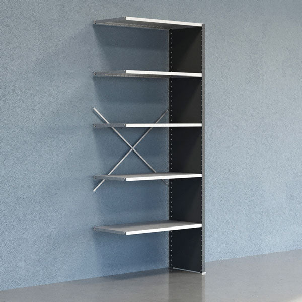 Lagerreol V06 Følgesektion 2500x500 mm Lukket / Galv