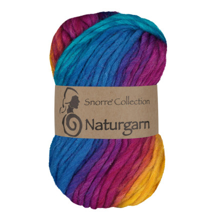 Viking Garn Snorre Collection Naturgarn 630 - Multi Turkis/ Gul