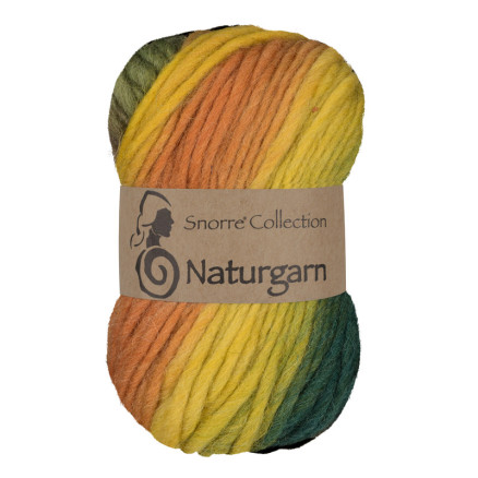 Viking Garn Snorre Collection Naturgarn 634 - Multi Grøn/ Gul