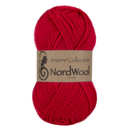 Viking Garn Snorre Collection NordWool 150 Rød