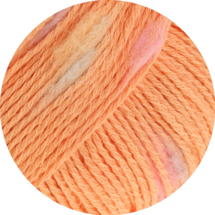 Lana Grossa Popcorn Garn 2 Mandarin/Rosa/Vanilje/Lilla