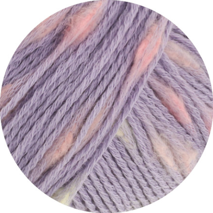 Lana Grossa Popcorn Garn 5 Violet/Rosa/Vanilje